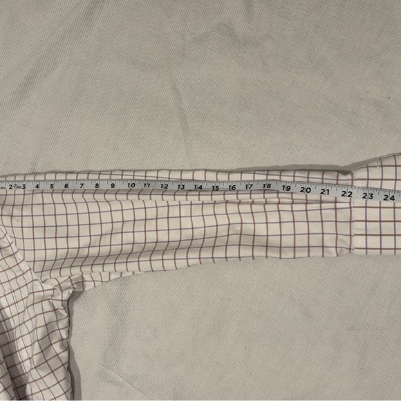 Peter Millar Nanoluxe shirt button down plaid sz M long sleeves 100% cotton - Picture 7 of 10